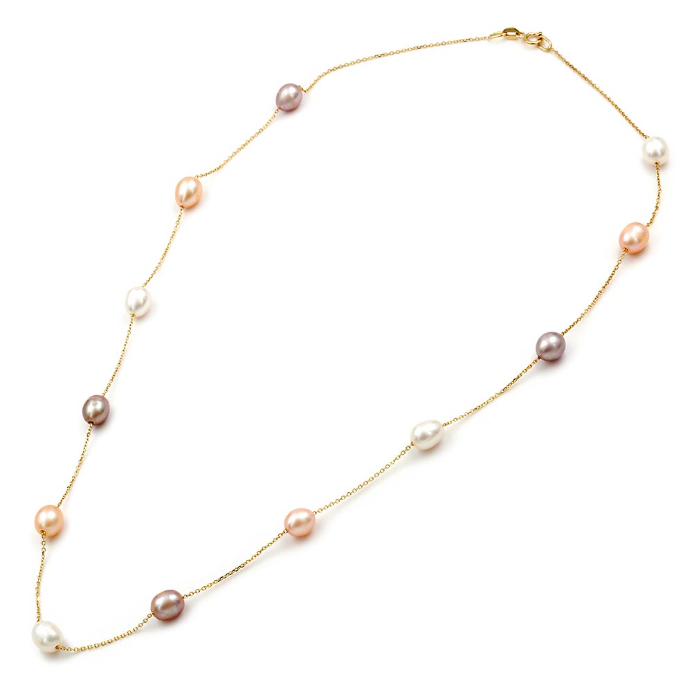 Κολιέ με μαργαριτάρια Fresh Water Pearl 5,5x7,0mm Κ14