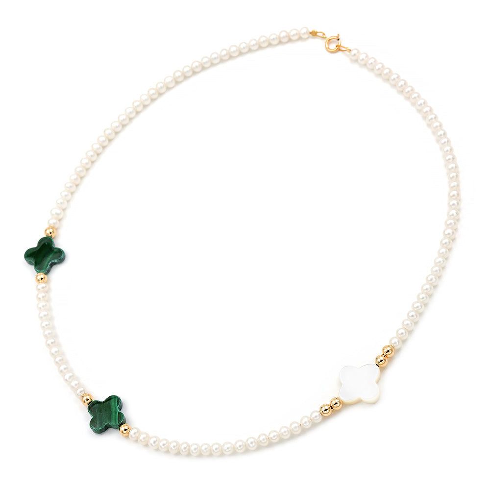 Κολιέ μαργαριτάρια Fresh Water Pearl 4,0-4,5mm Κ14